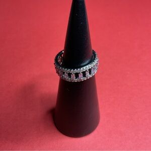 ⭐️Bomb Party RBP4627 “The Chelsea Ring” Lavender CZ on Rhodium Size 7 Ring NWT